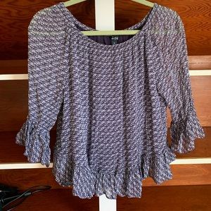 Blue Blouse Lucky Brand Size Small